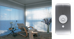 Vertikální žaluzie na dálkové ovládání